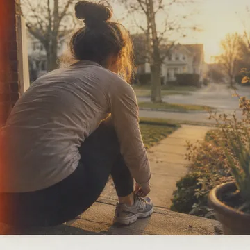Lacing up at dawn